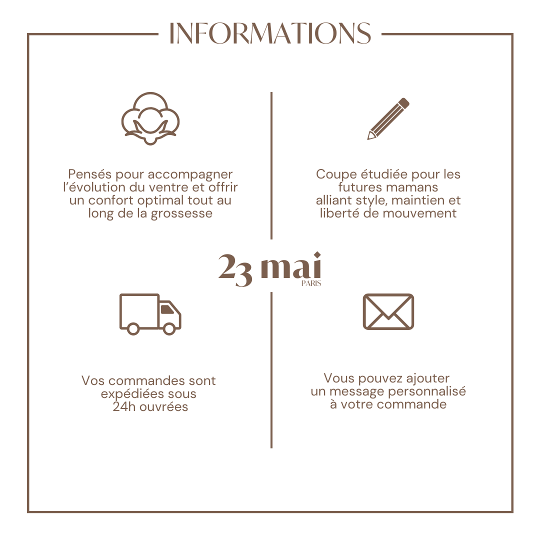 Jeans de maternité noir réglable