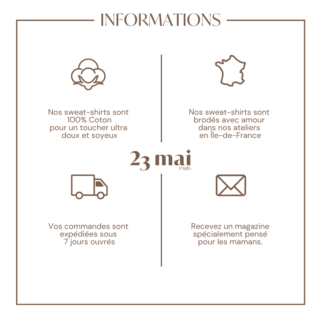 Sweat-shirt d'allaitement LUCKY CHARM gris