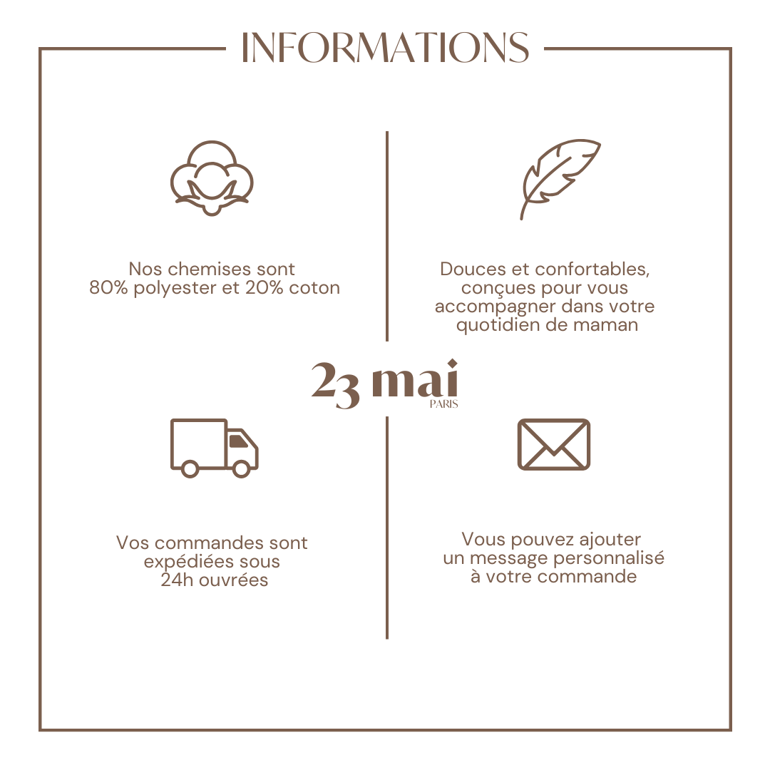 Chemise d'allaitement ALPHA