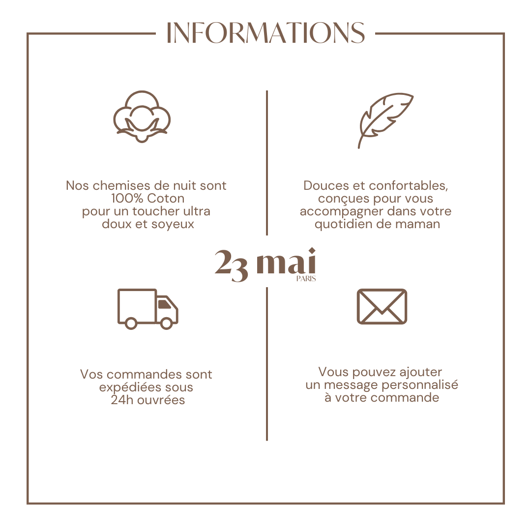 Chemise de nuit d'allaitement LEOPARD