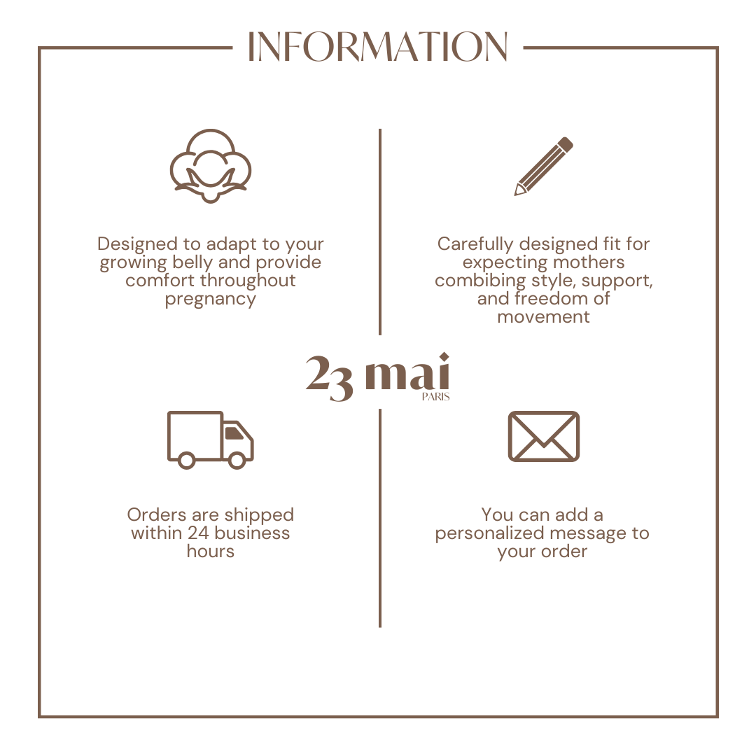 Jeans de maternité noir réglable