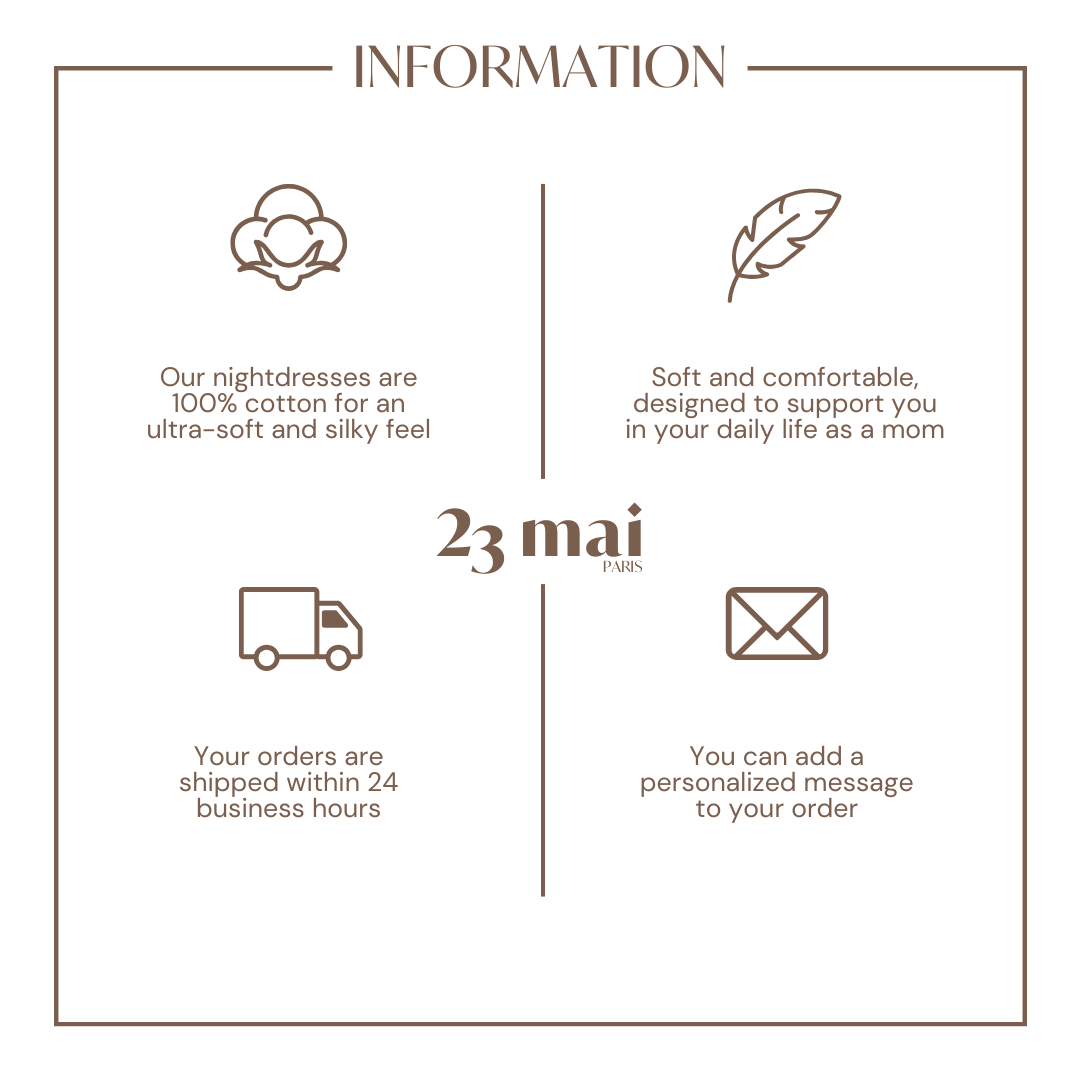 Chemise de nuit d'allaitement LEOPARD