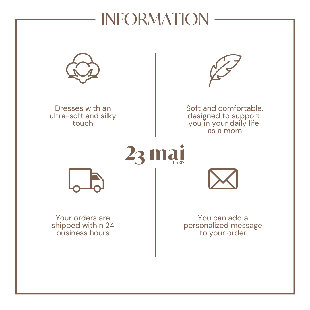 Robe d'allaitement TULUM brique