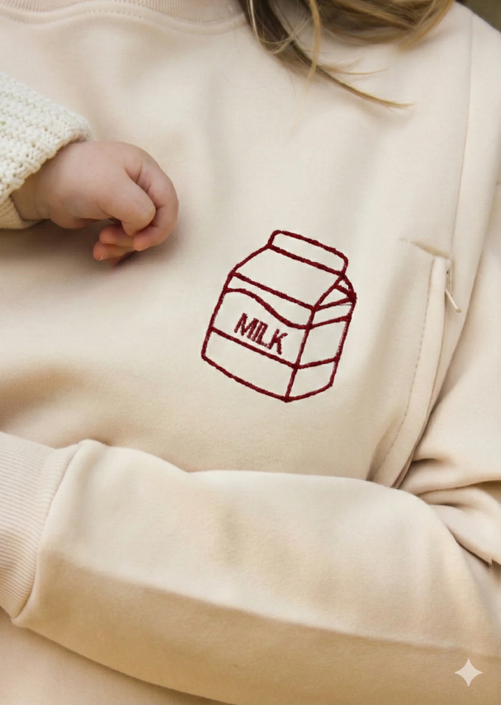Sweat-shirt d'allaitement #MILKBOX
