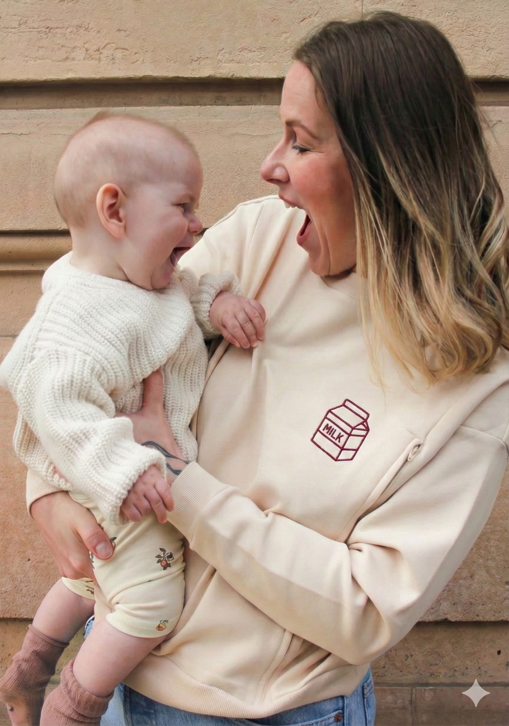 Sweat-shirt d'allaitement #MILKBOX