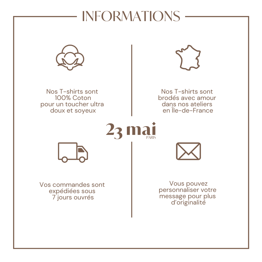 Abonnement t-shirt d’allaitement brodé