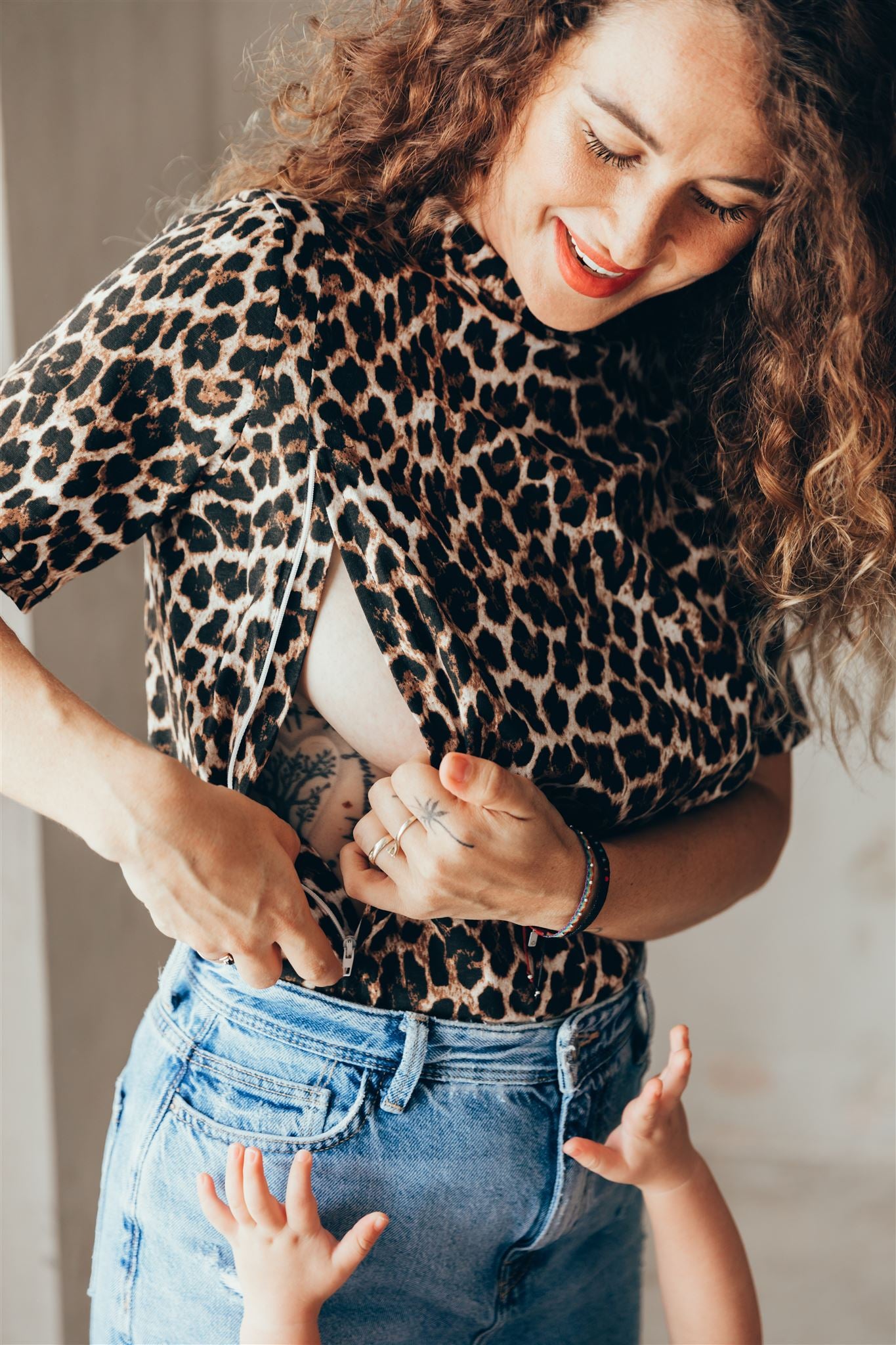 T-shirt d'allaitement LEOPARD