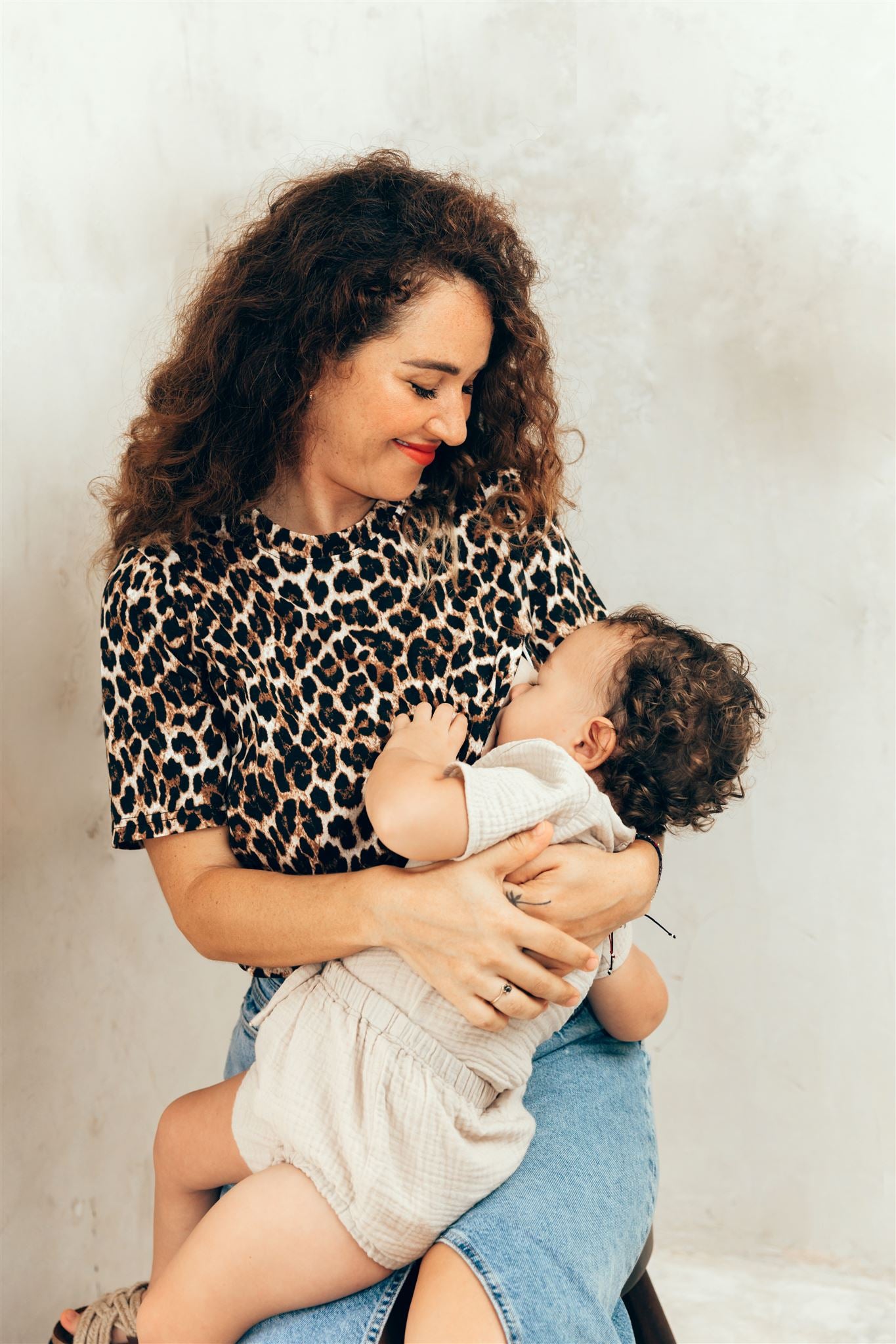 Breastfeeding t-shirt LEOPARD
