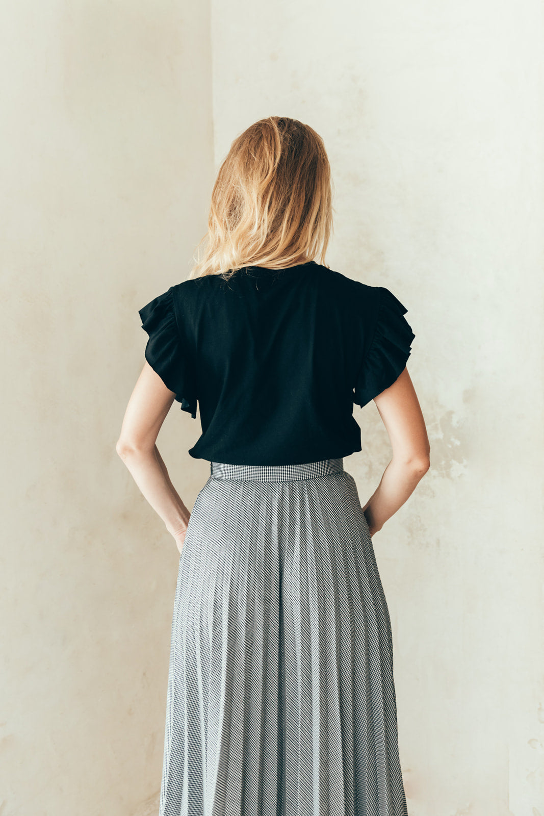 Breastfeeding t-shirt VOLANT black