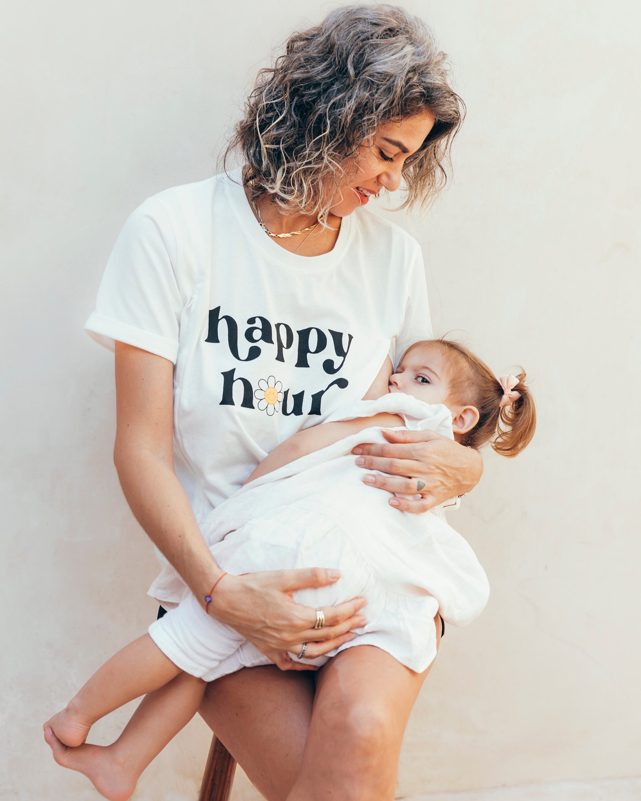 Top Maternité D'allaitement HAPPY MAMA - Design En Couches - T-shirt Pour Femme Enceinte Ou Allaitante