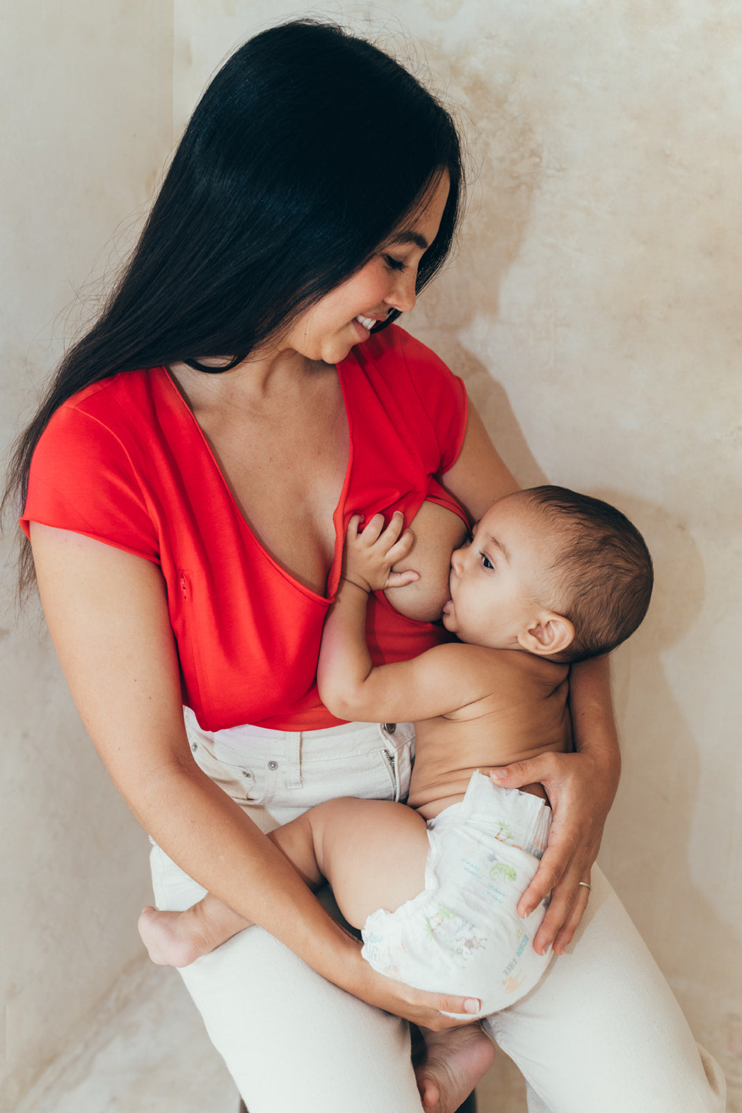 Breastfeeding t-shirt RED