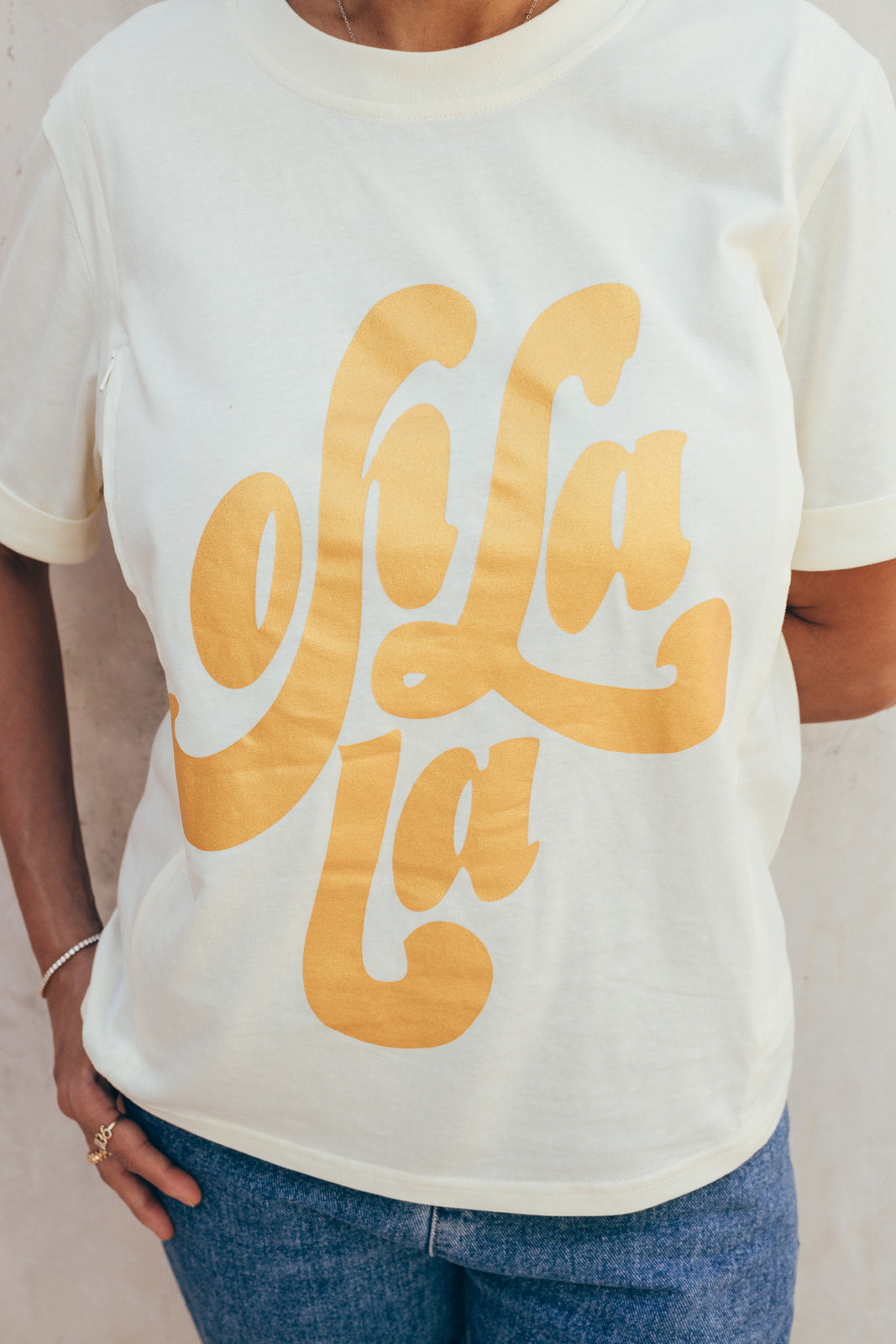 T-shirt d'allaitement OH LA LA