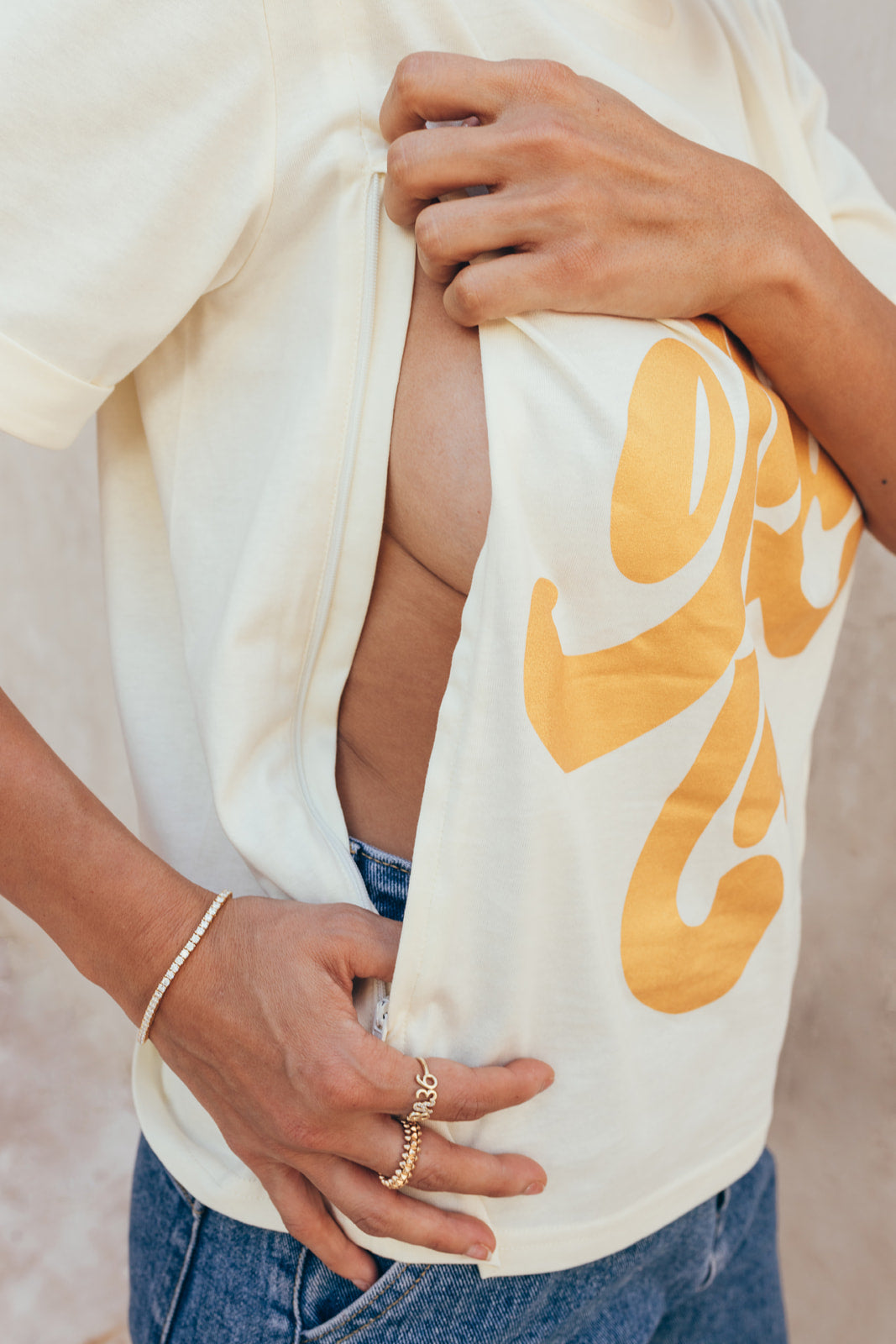 T-shirt d'allaitement OH LA LA