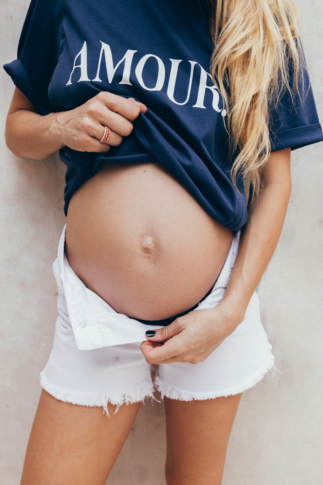 T-shirt d'allaitement AMOUR MARINE