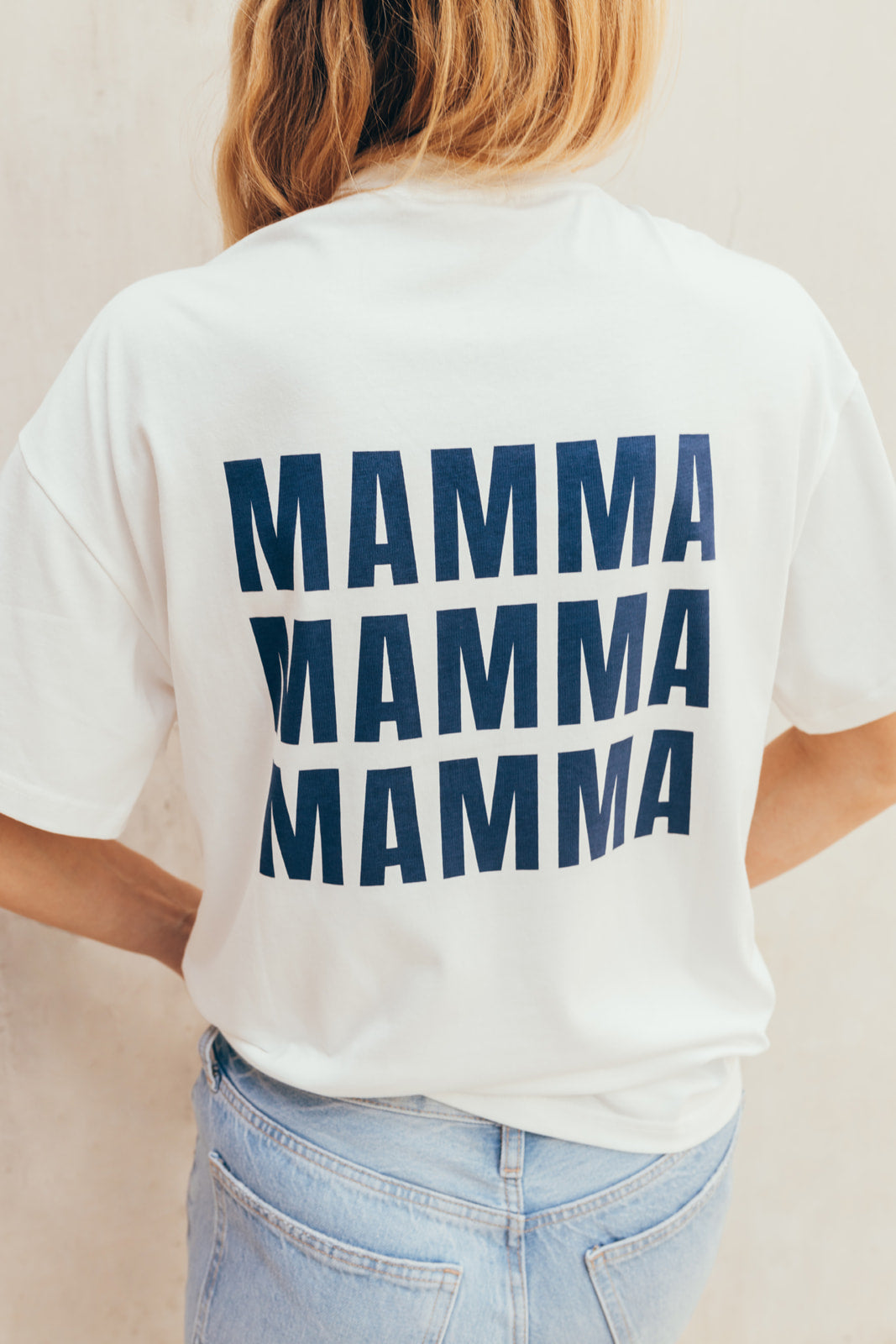 T-shirt d'allaitement MAMMA bleu