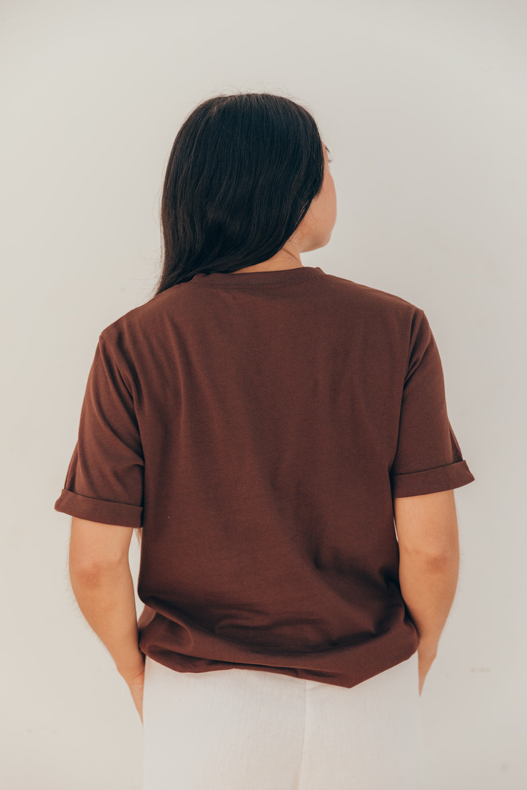 T-shirt d'allaitement marron coeur