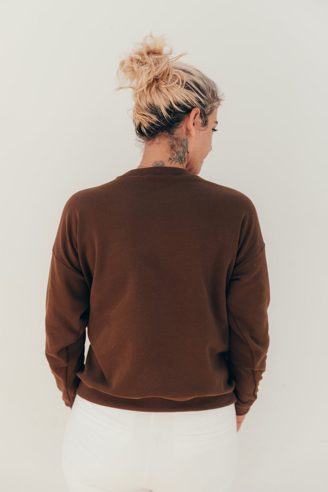 Sweat-shirt d'allaitement marron coeur