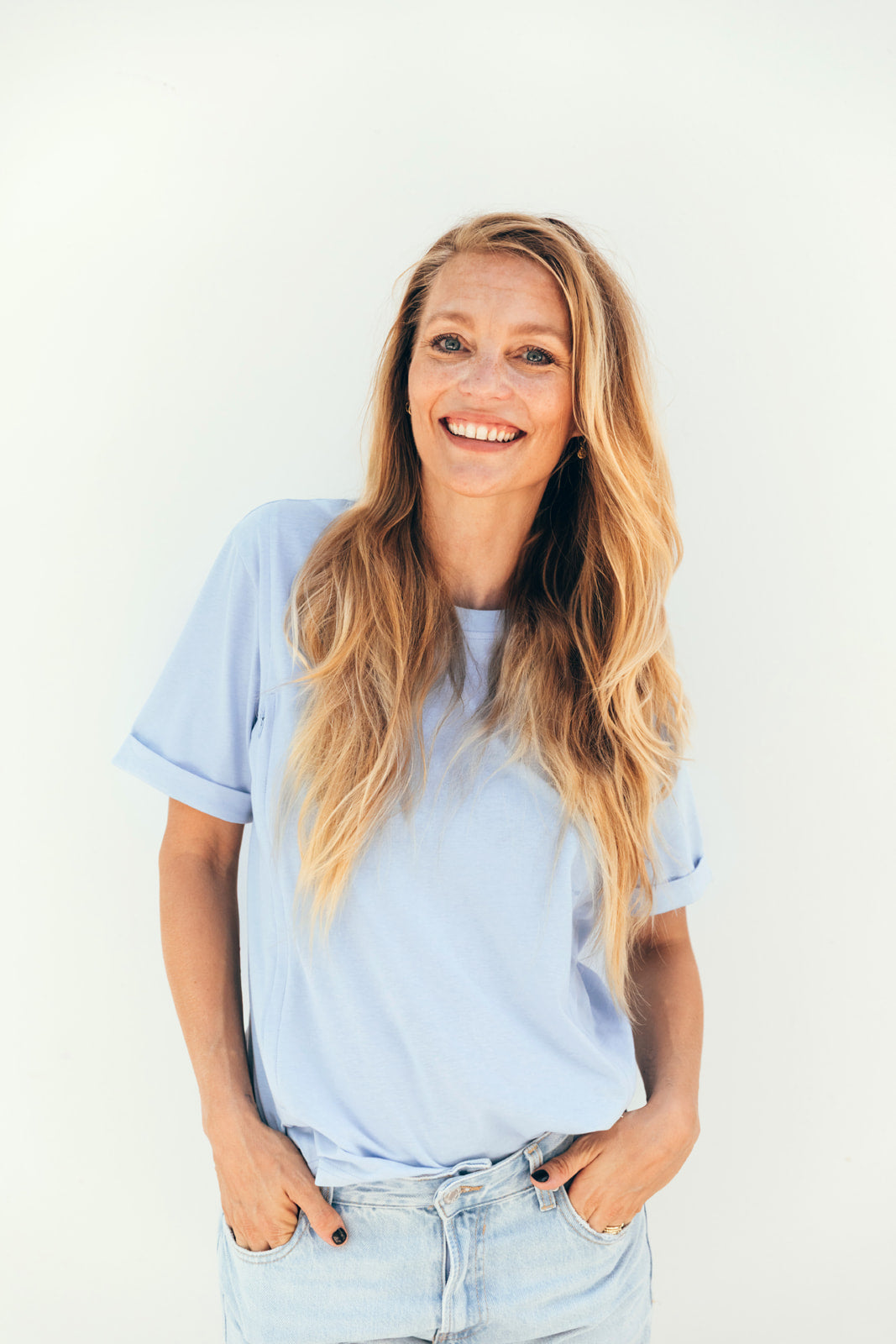 Breastfeeding t-shirt SKY BLUE