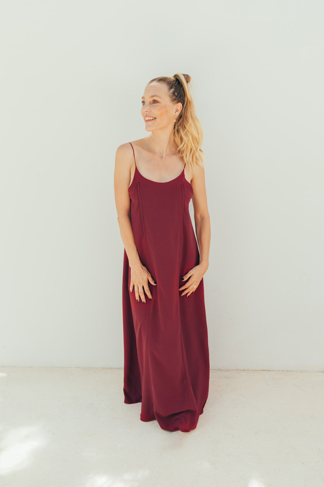 Stillkleid INDIA bordeaux