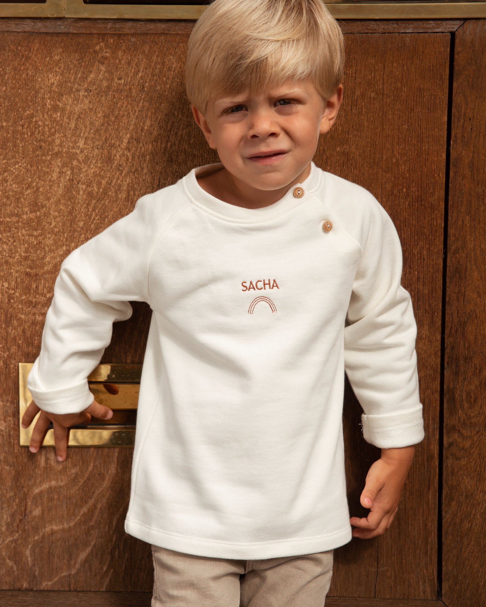 T-shirt Manches Longues En Maille Côtelée Richelieu COLY BLANC - ETAM