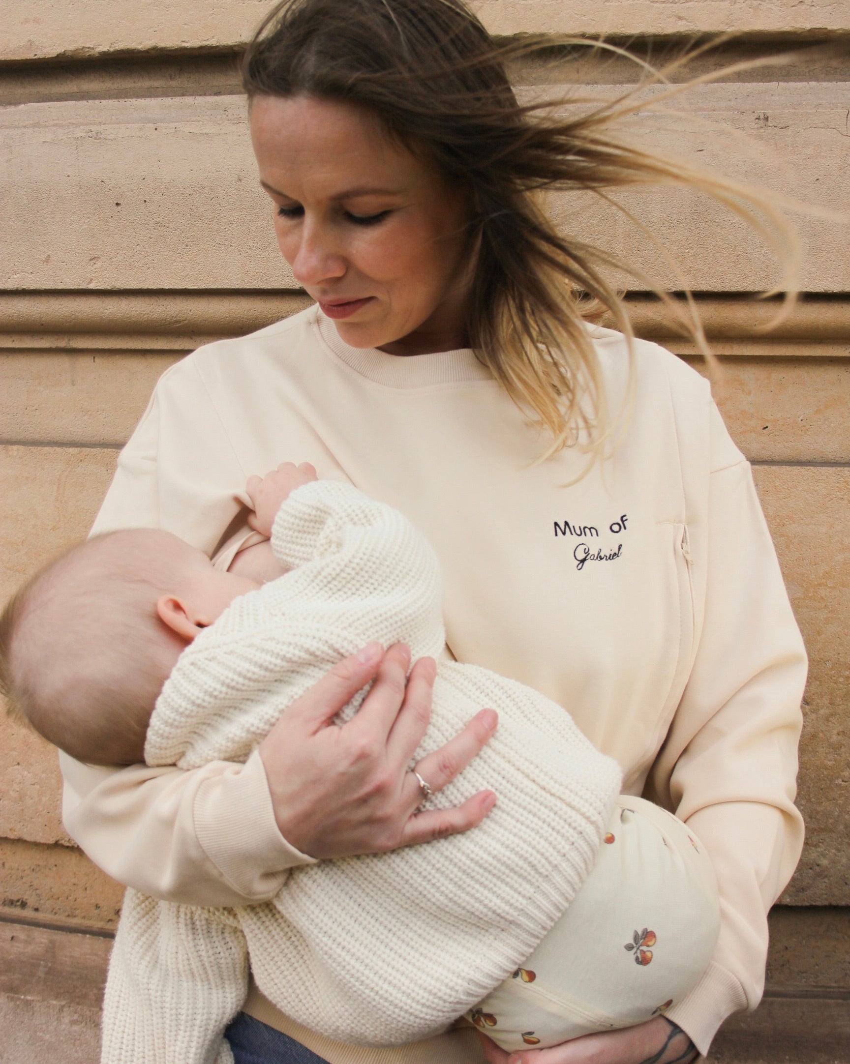 Sweatshirt my name zum Stillen