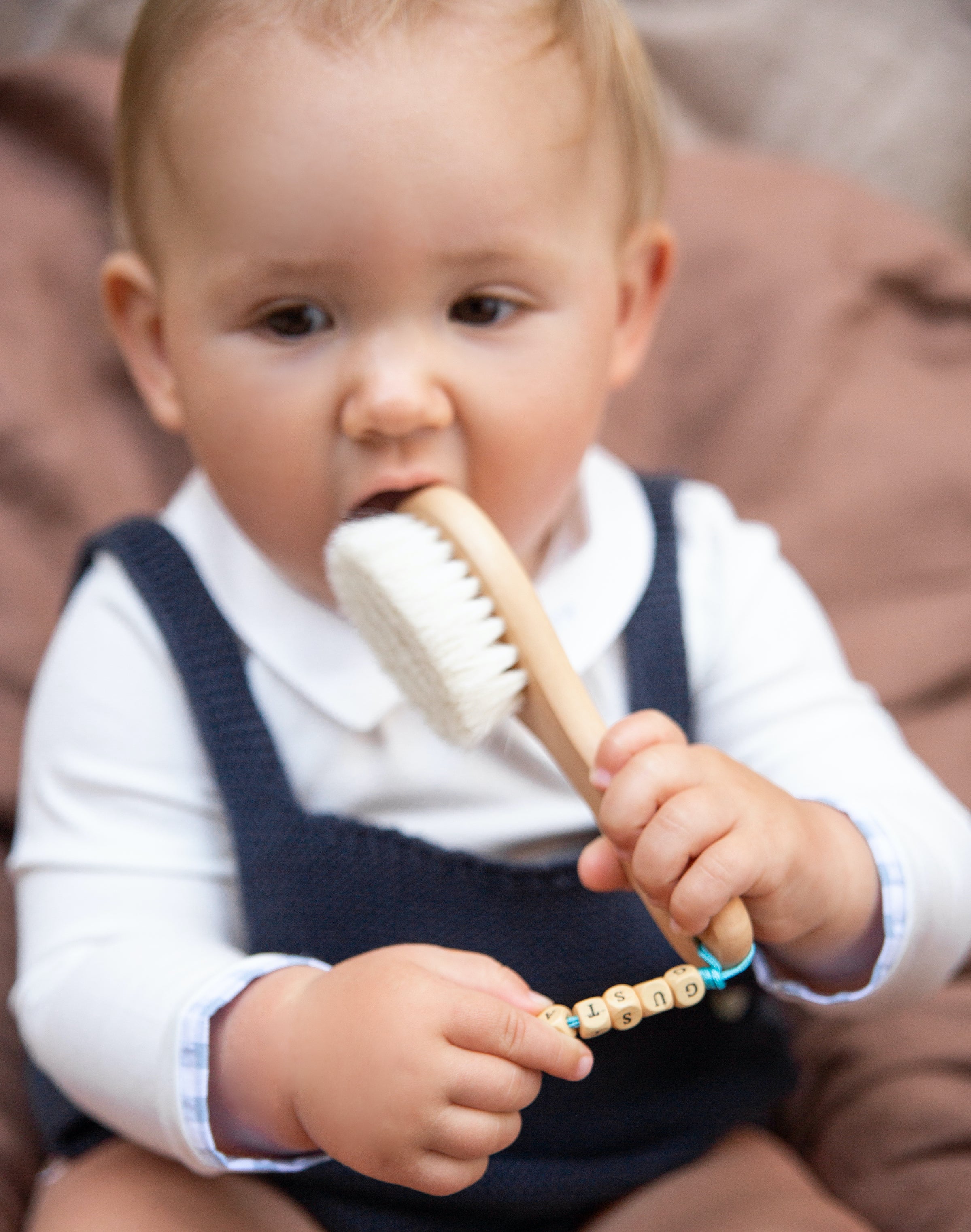 Sky blue and white gingham bodysuit