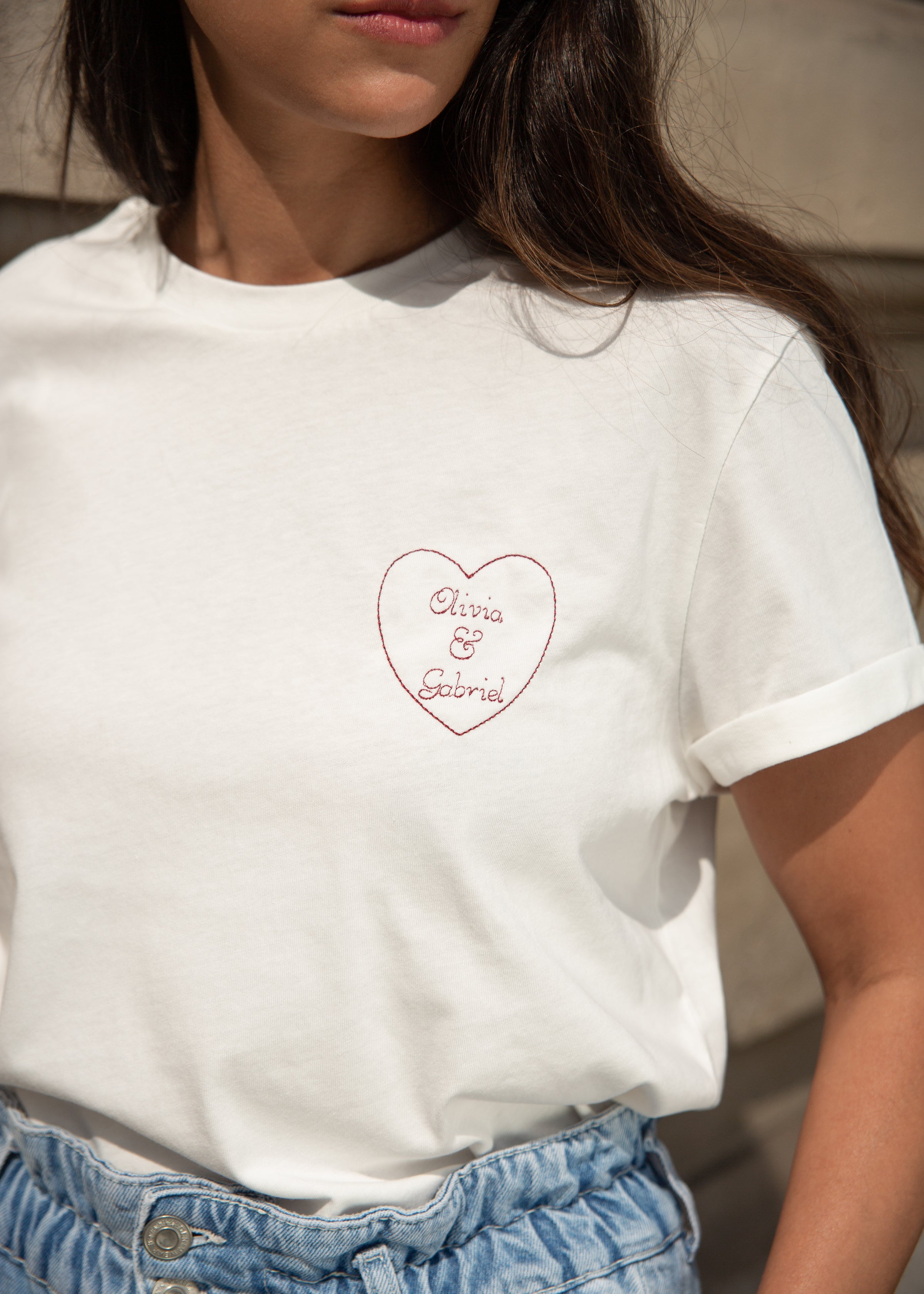 tshirt coeur à coeur