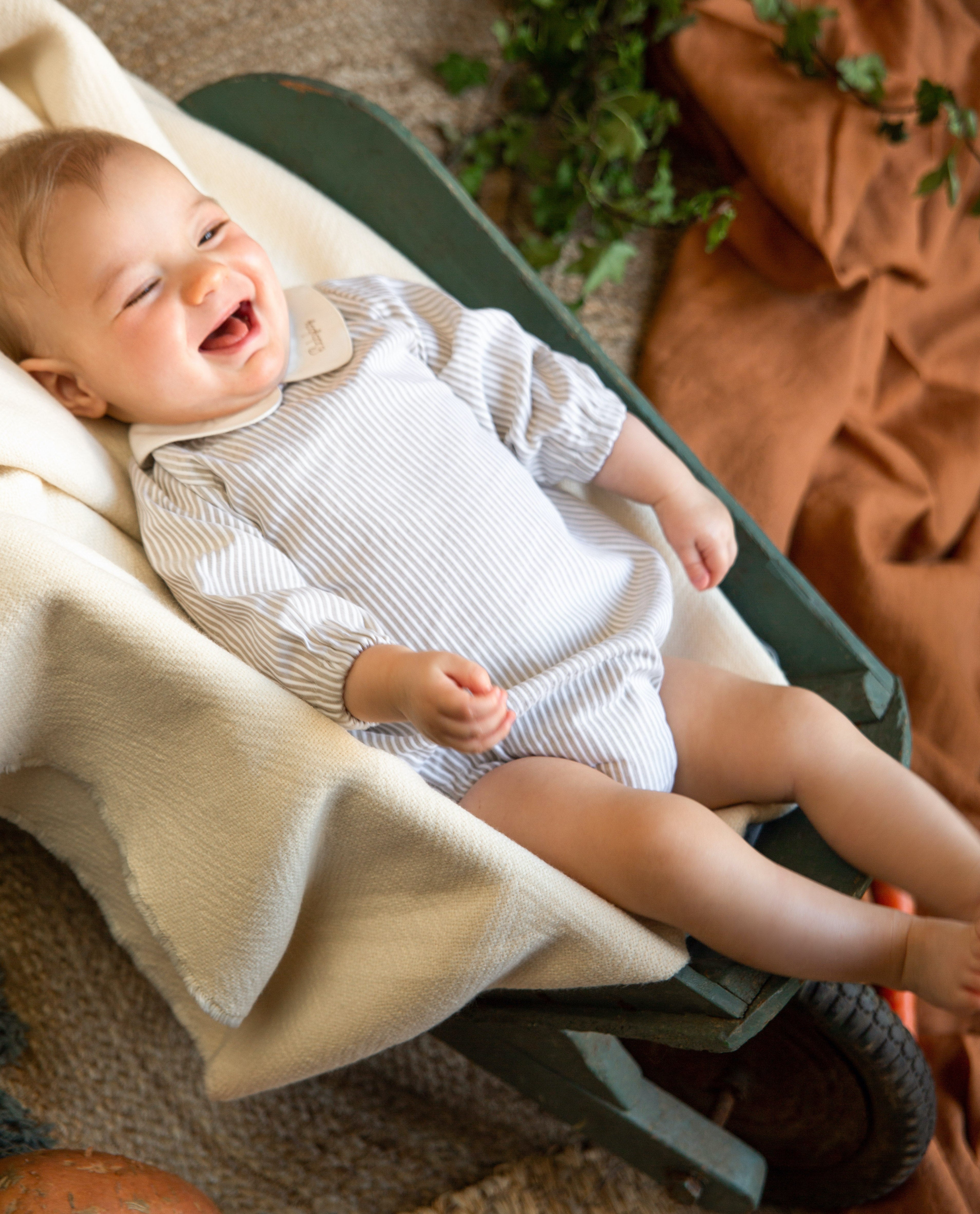 Jumper rayures taupe