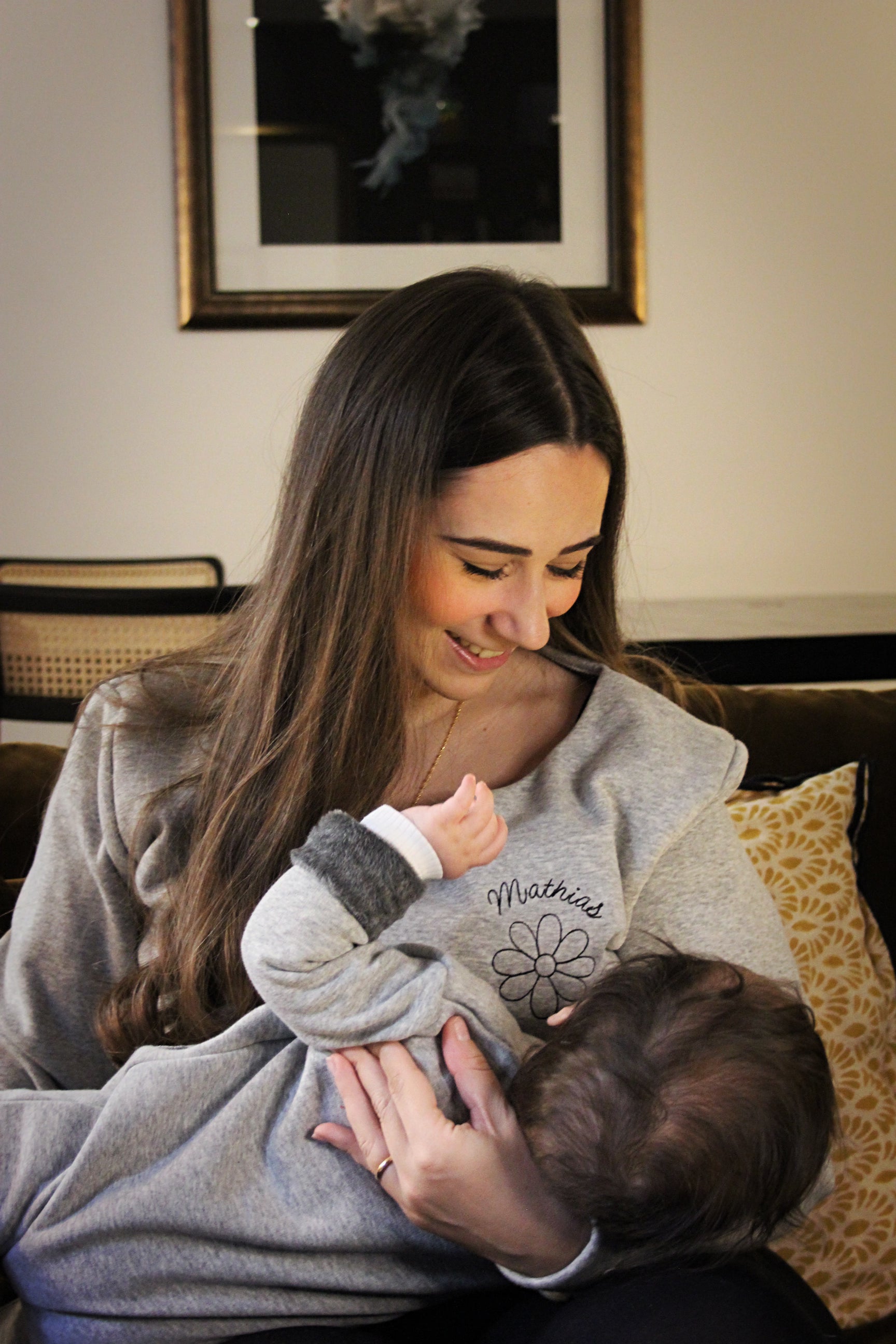 Breastfeeding sweatshirt tziganette