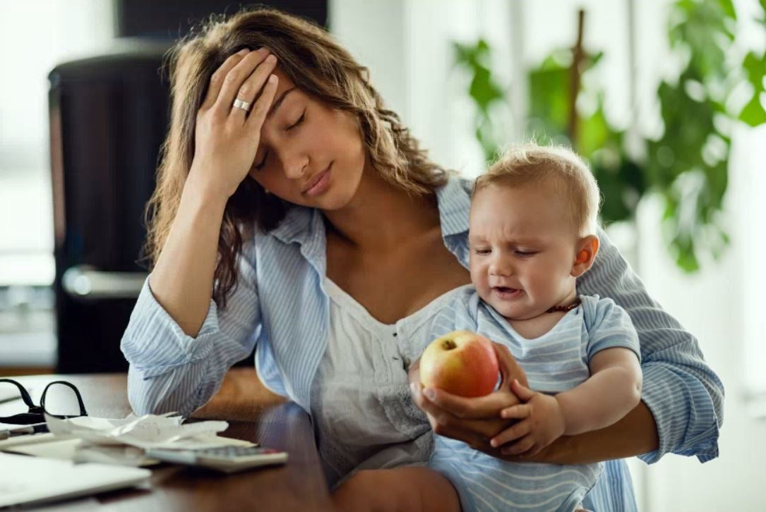 Maman ayant les symptomes d'une dépression post-partum