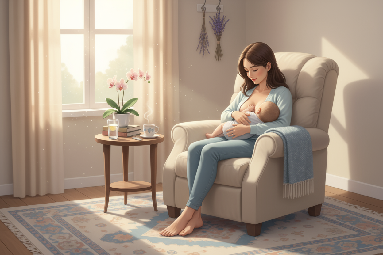 Illustration de maman et bébé