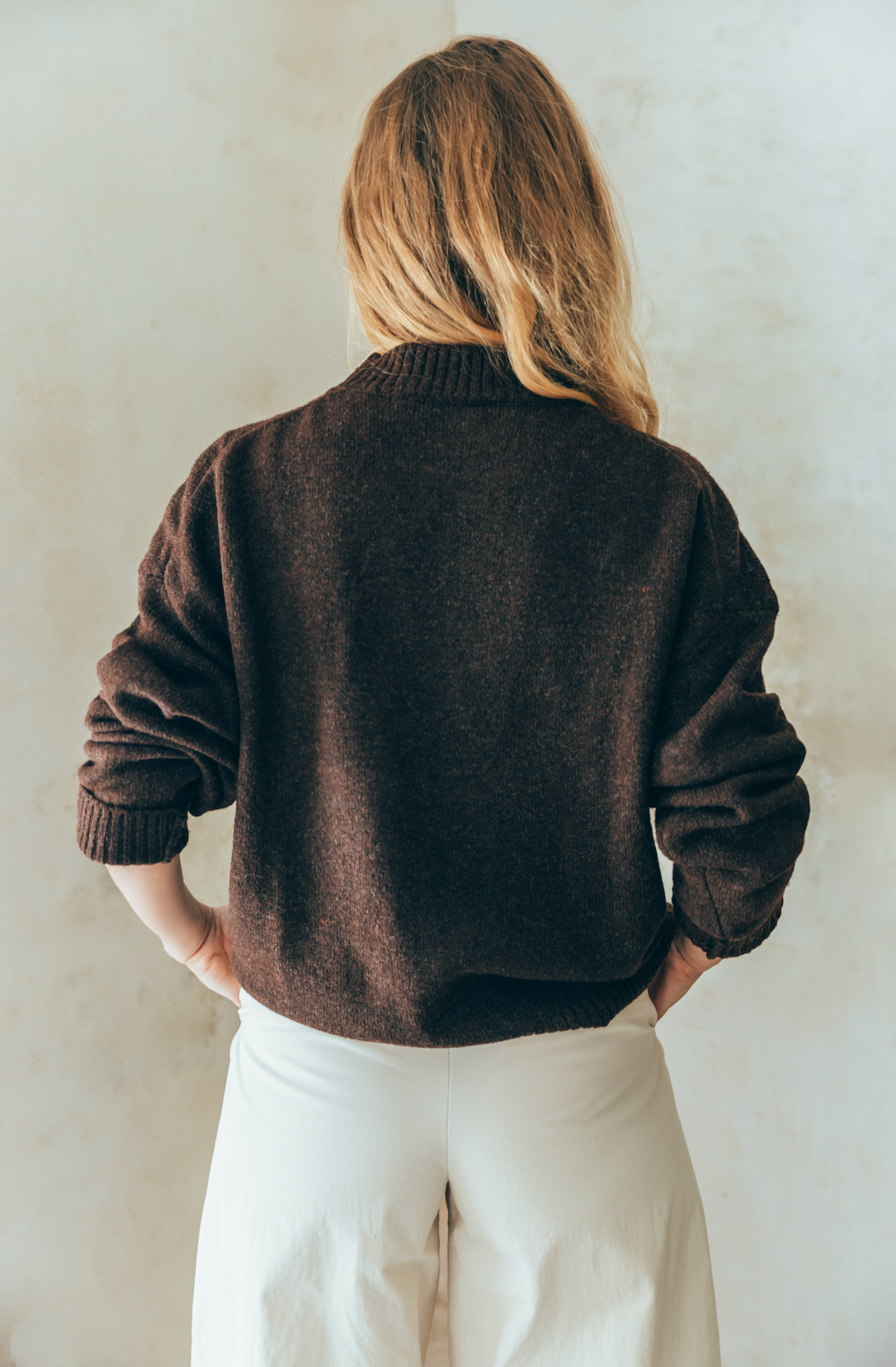 Pull d'allaitement marron ASSIA