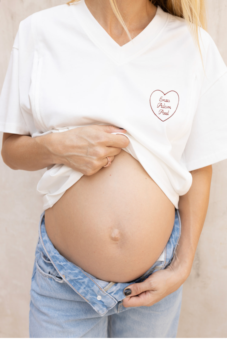 T-shirt d'allaitement V COEUR A COEUR