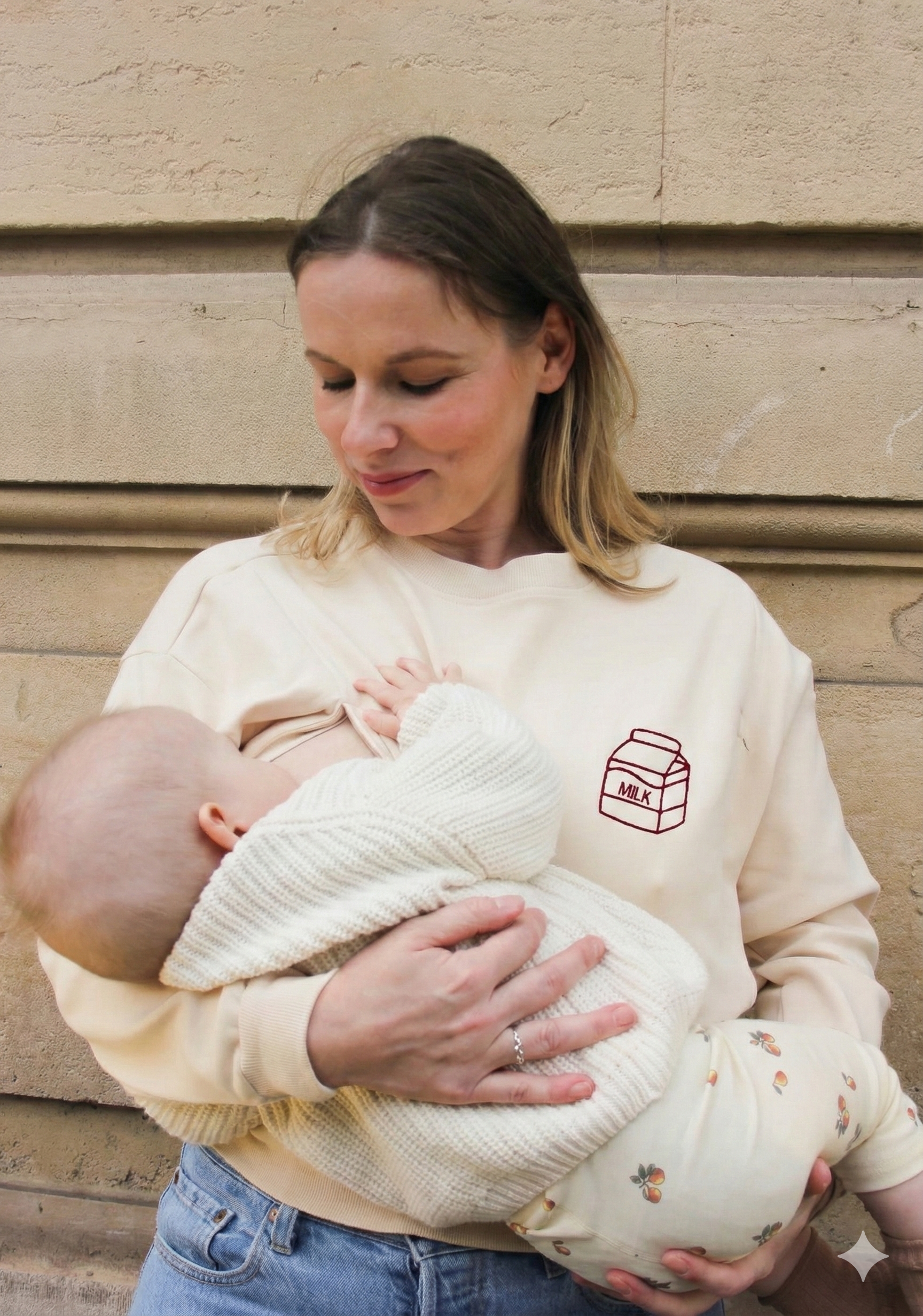 Sweat-shirt d'allaitement #MILKBOX