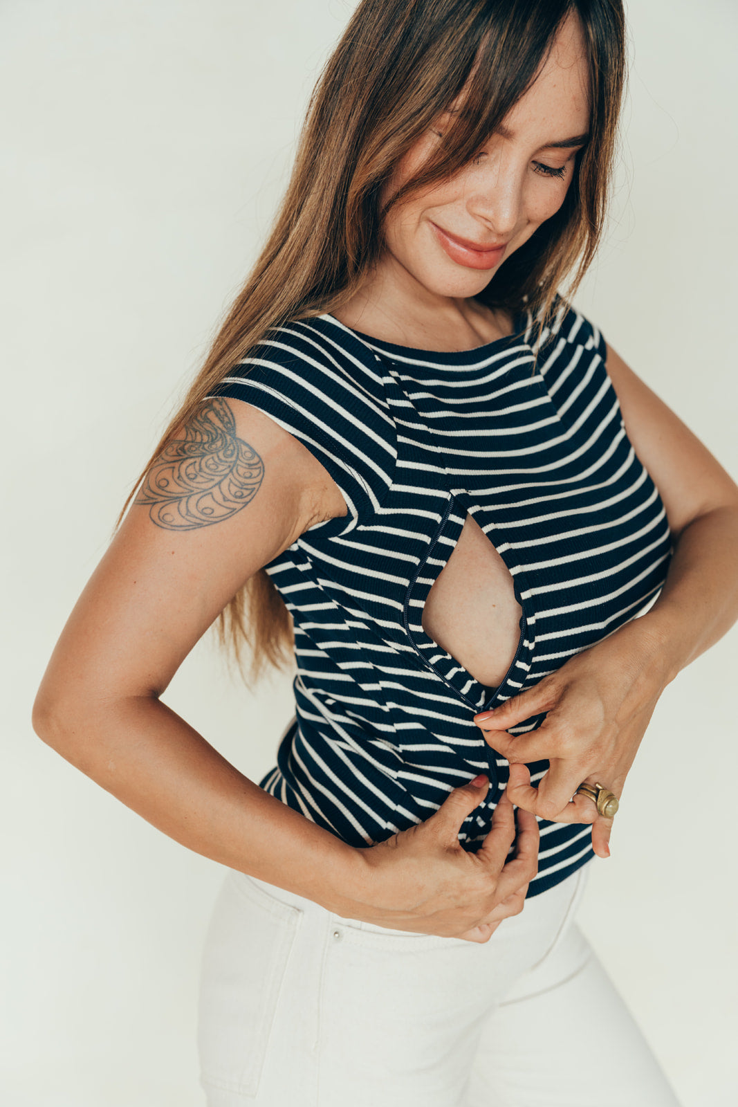 T-shirt d'allaitement MARINIÈRE