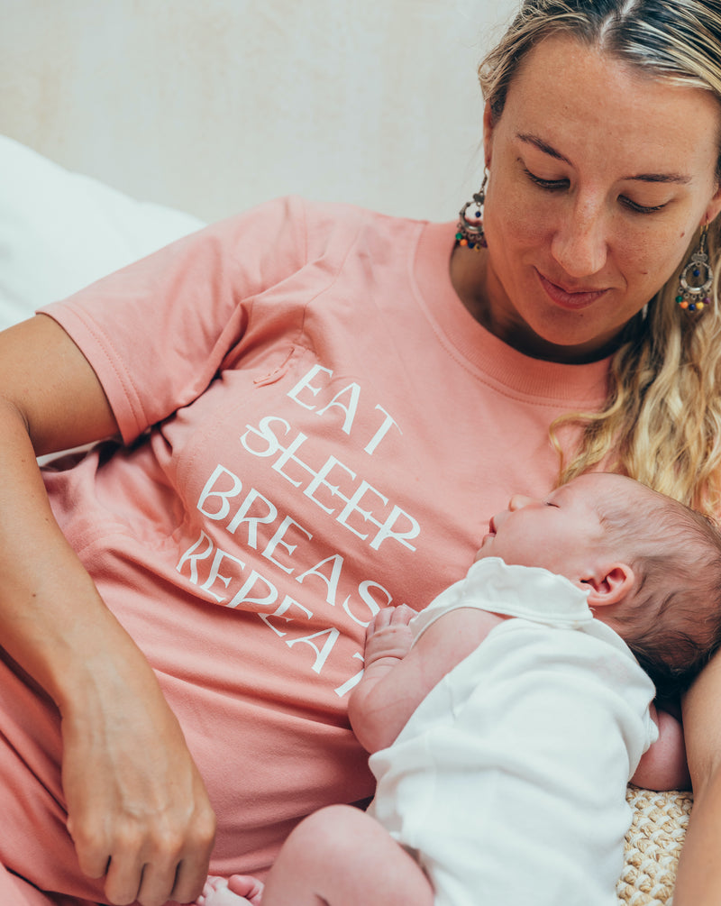 EAT SLEEP BREASTFEED REPEAT nightgown