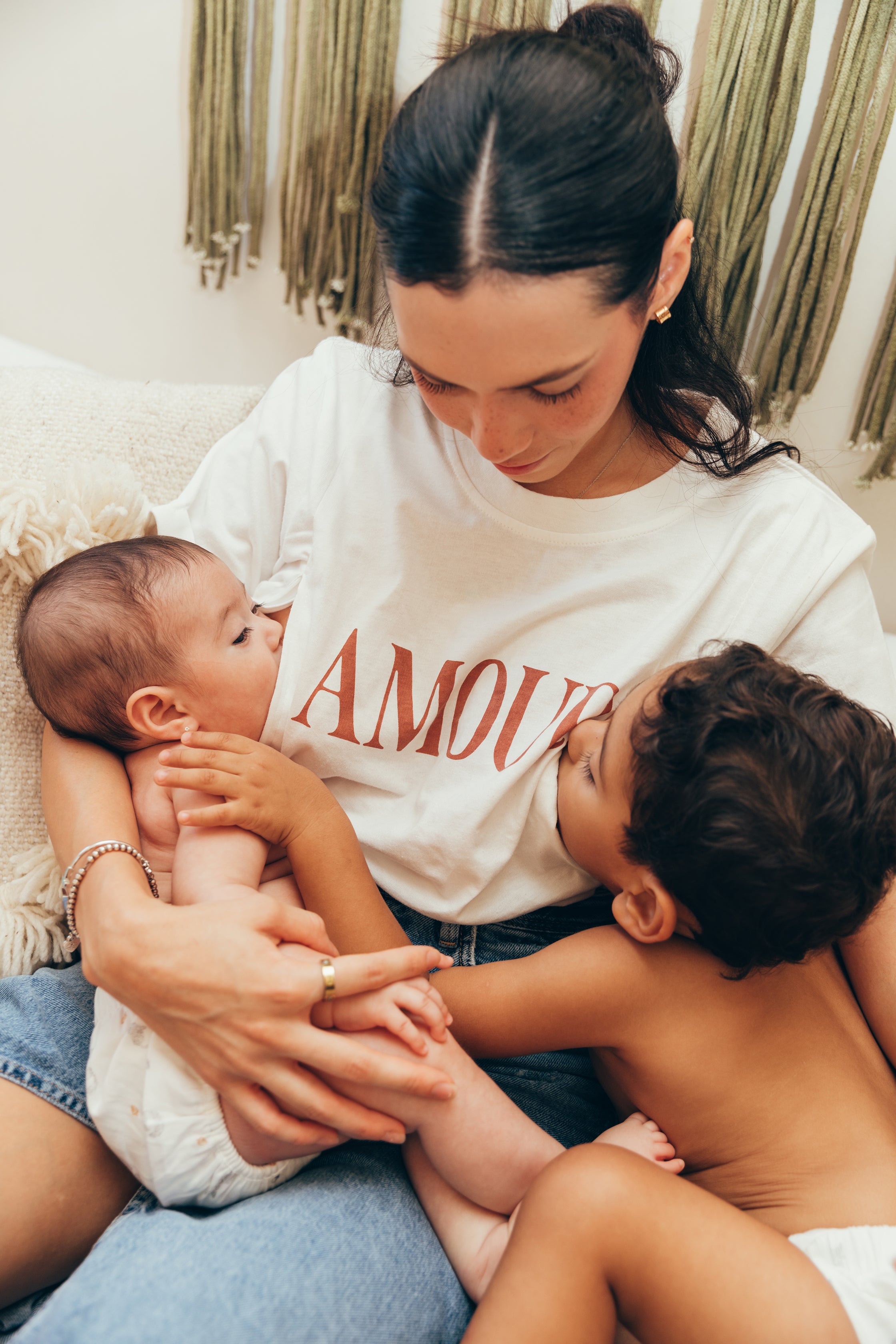Breastfeeding t-shirt love print