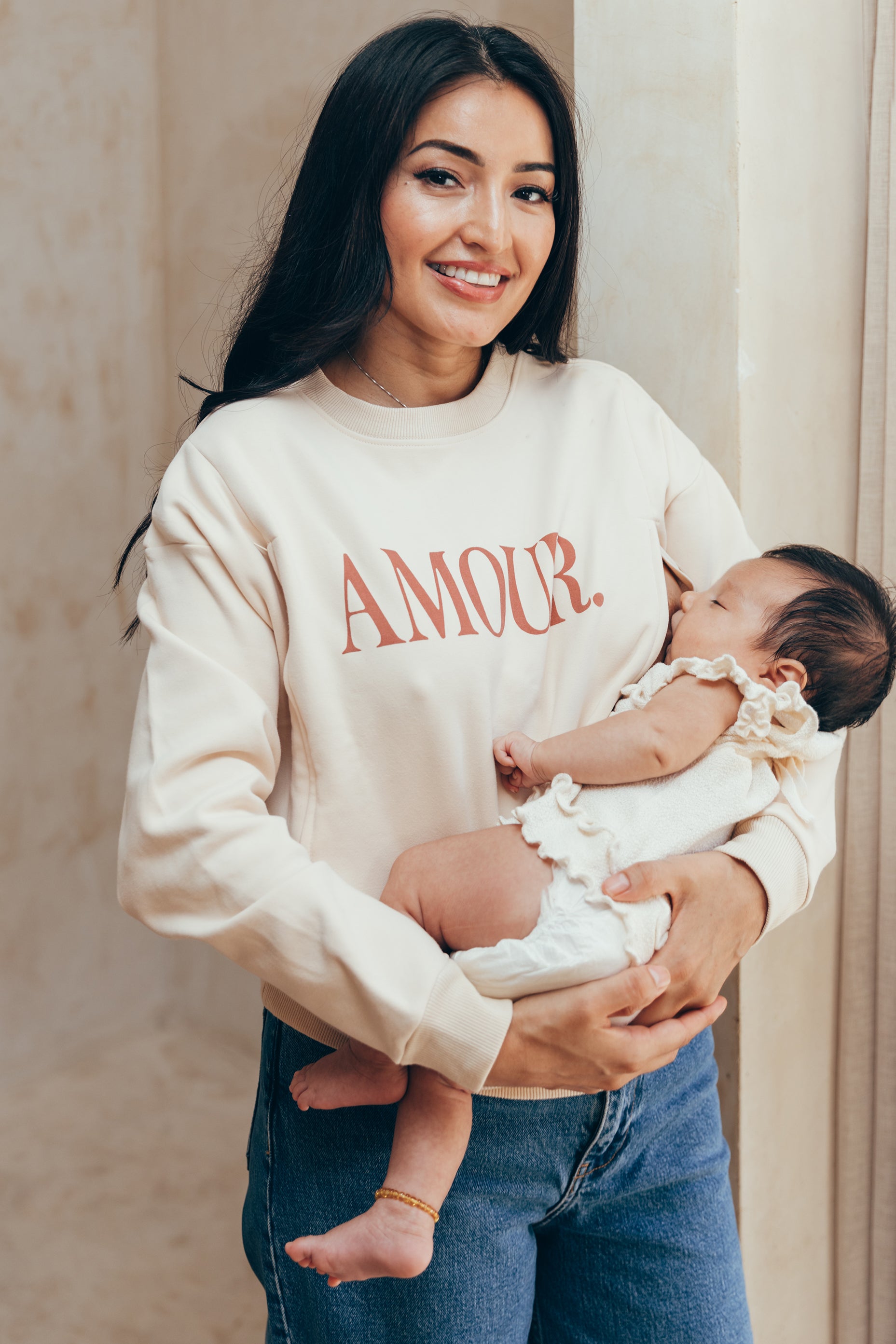 nursing sweater amour