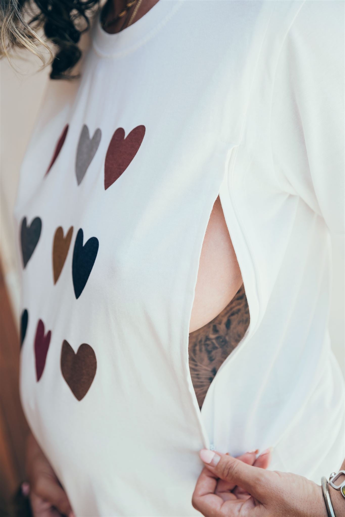 Breastfeeding t-shirt COEURS HIVER 