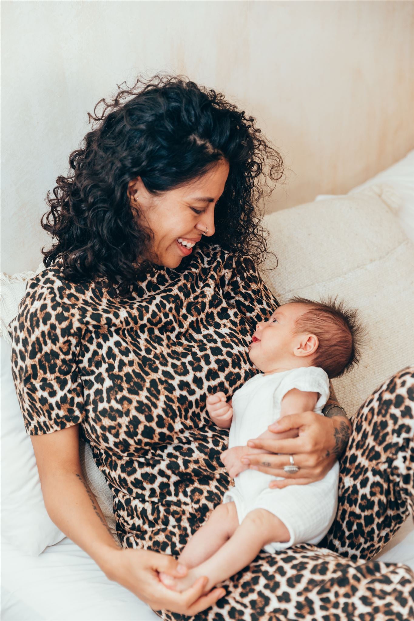 Breastfeeding pyjamas LEOPARD 