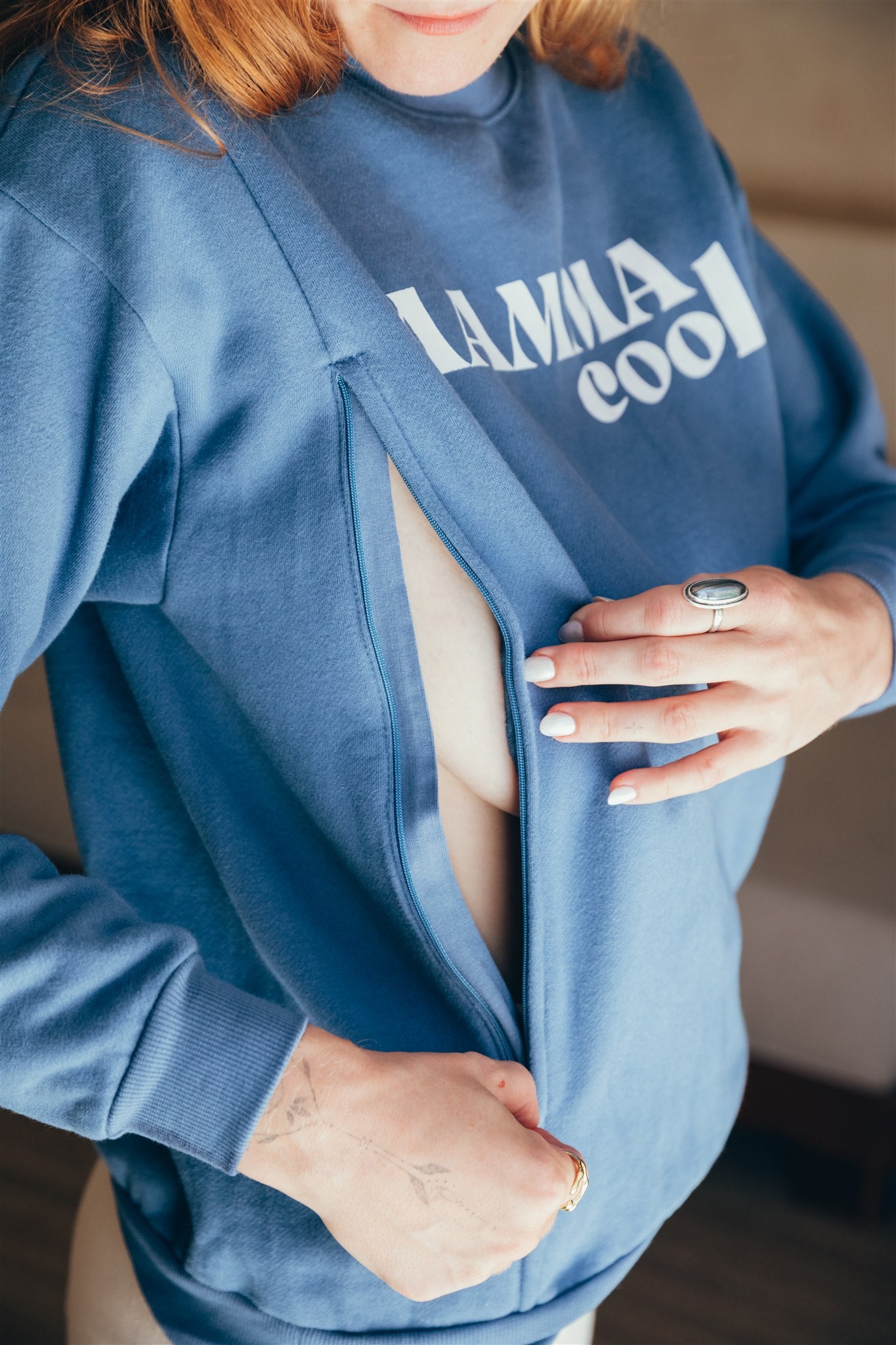Sweat-shirt d'allaitement MAMMA COOL