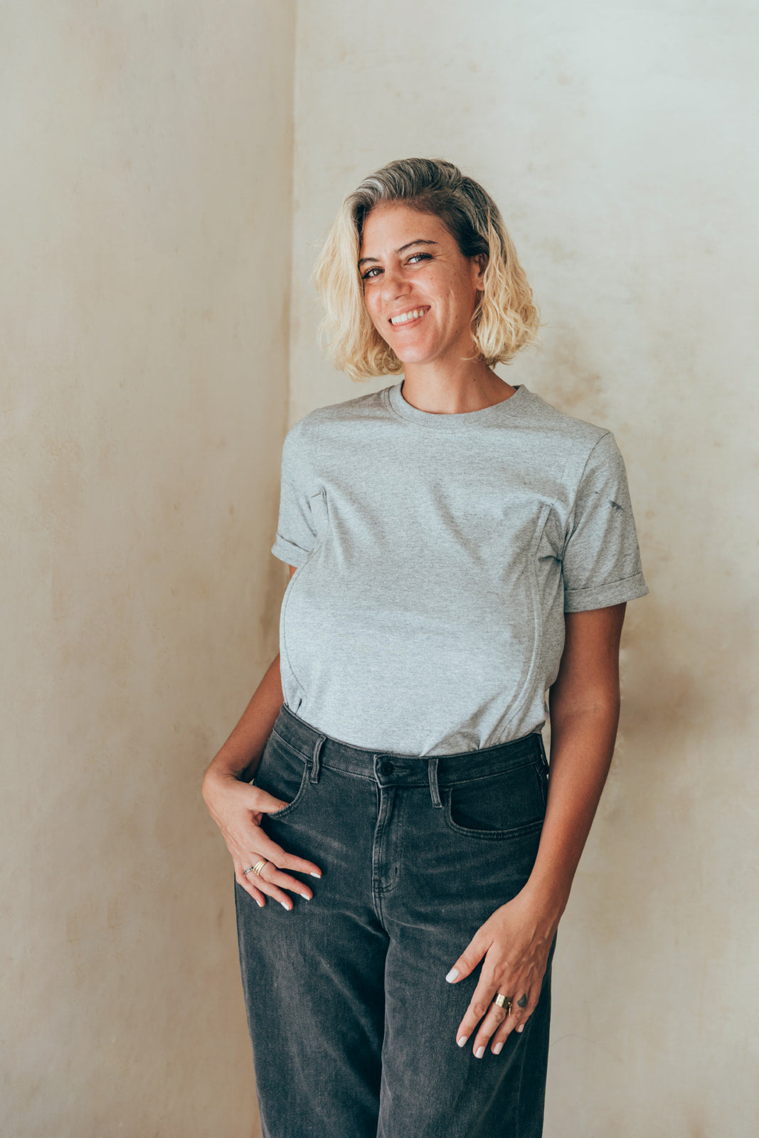 Stillshirt GRAU