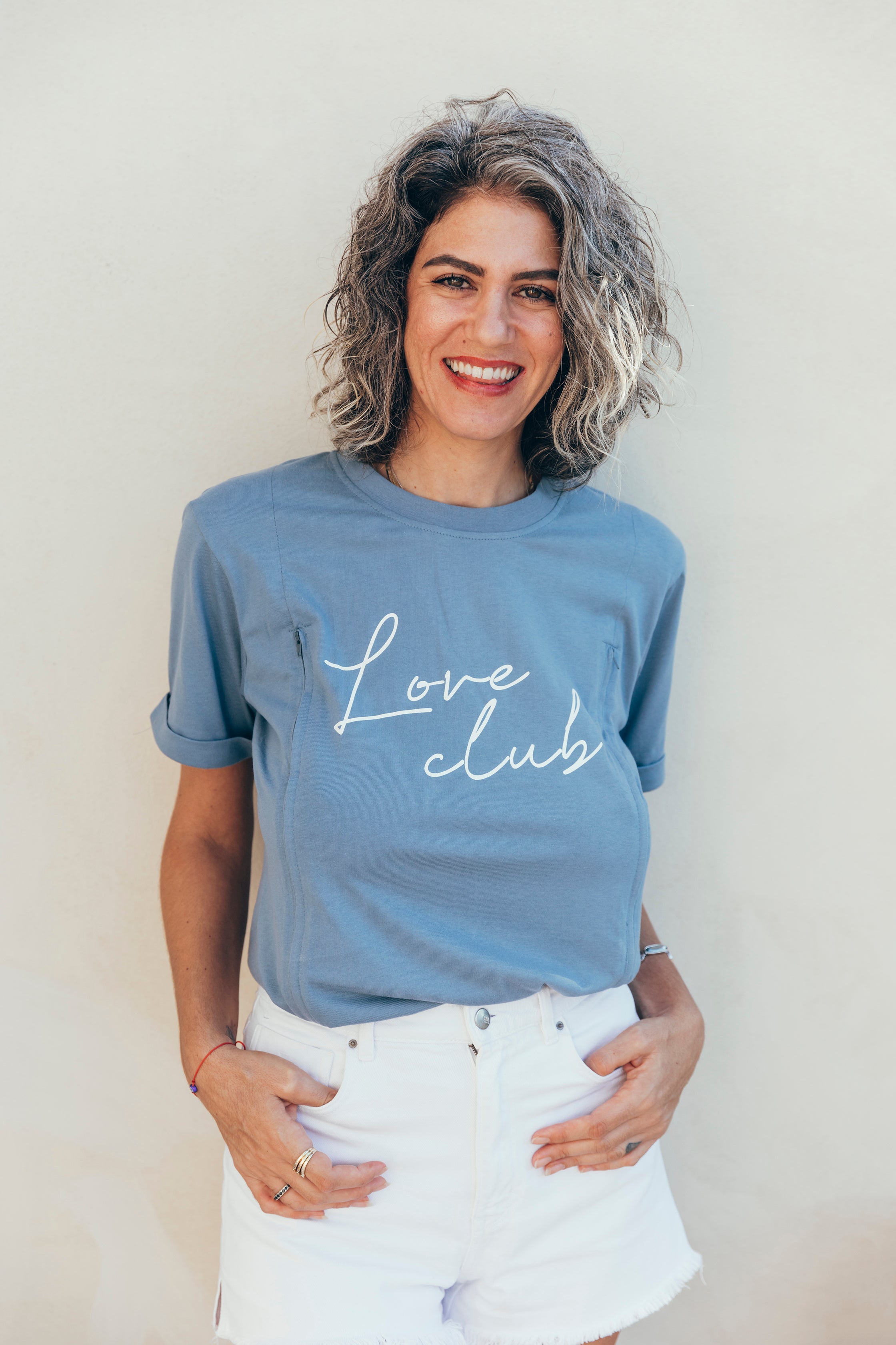 zoom tshirt blau