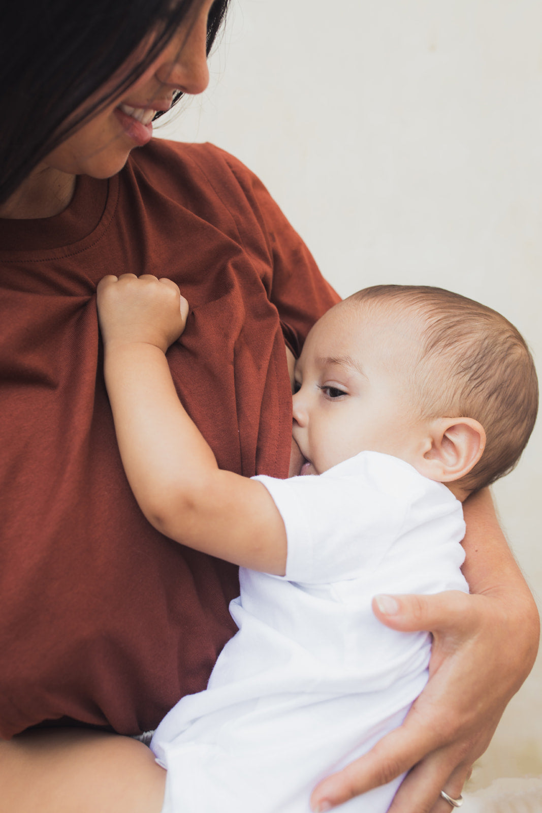 Breastfeeding t-shirt BROWN