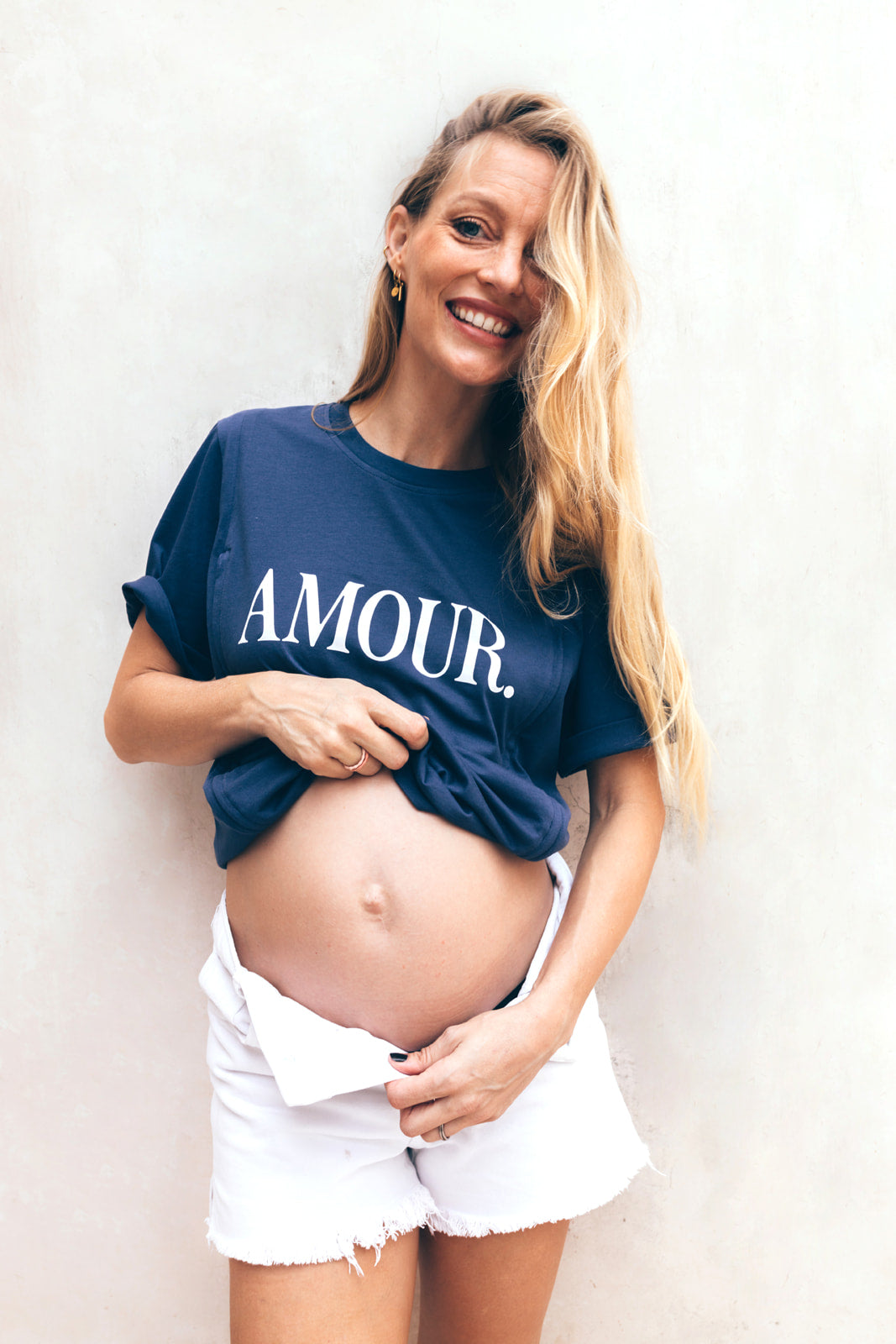 Breastfeeding t-shirt AMOUR MARINE