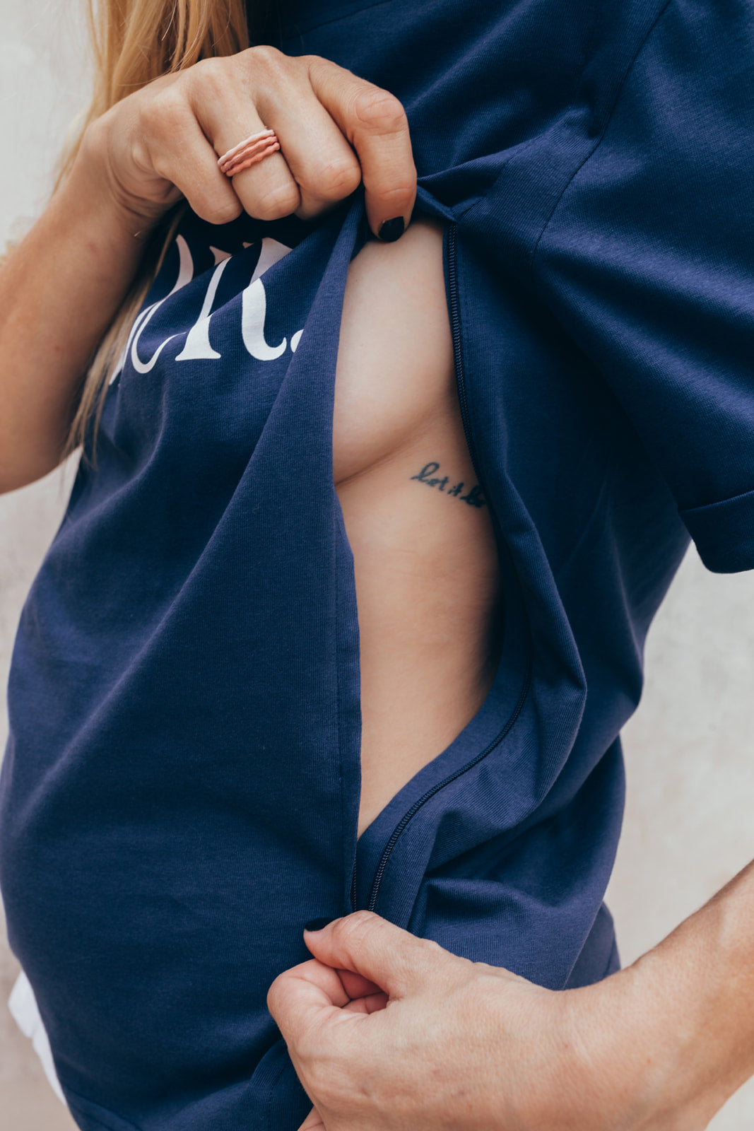 Breastfeeding t-shirt AMOUR MARINE