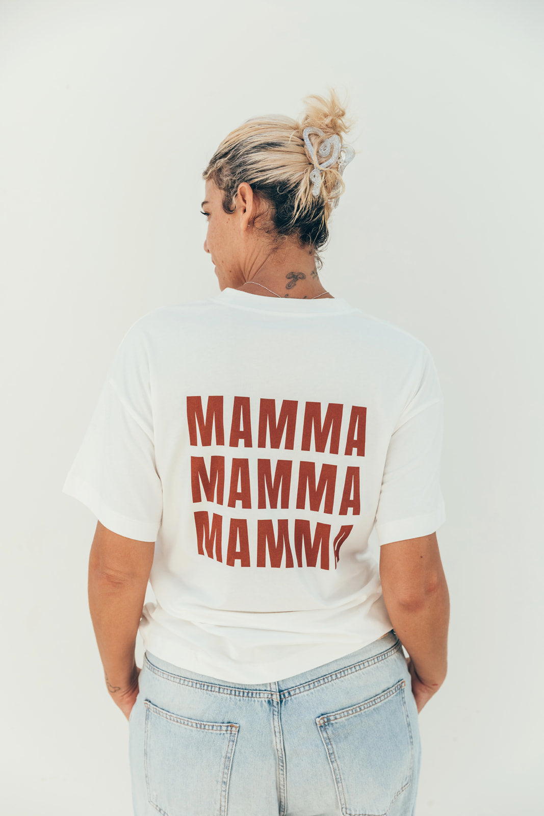 T-shirt d'allaitement MAMMA marron