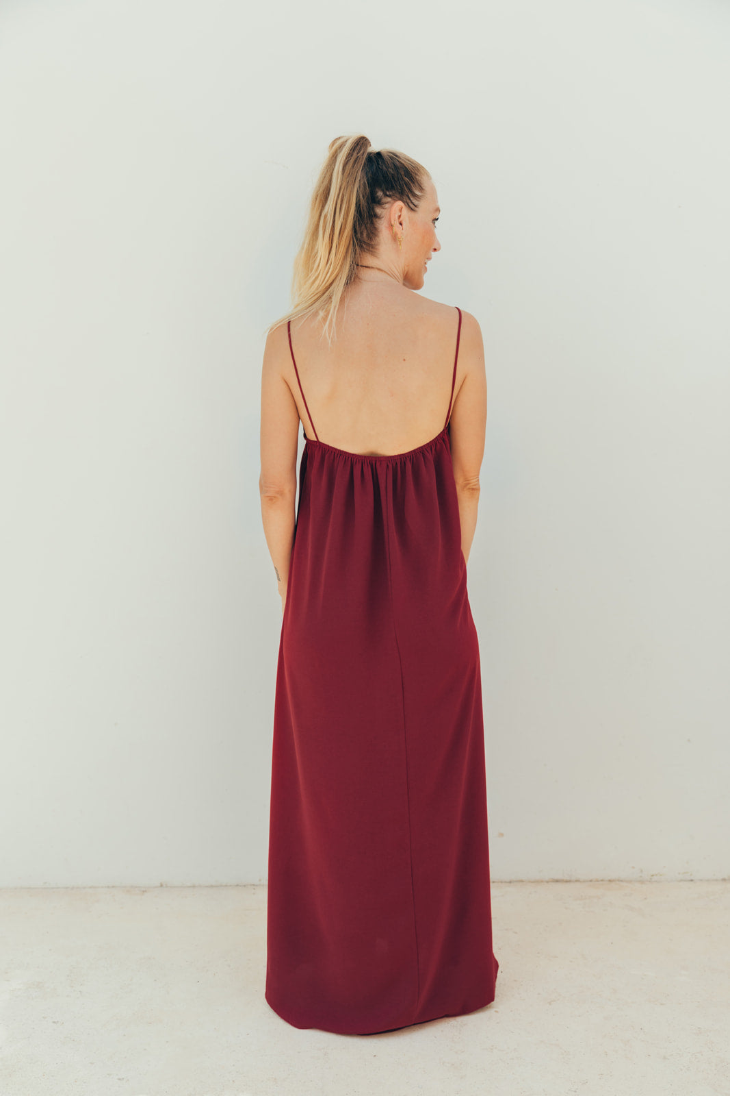 Stillkleid INDIA bordeaux
