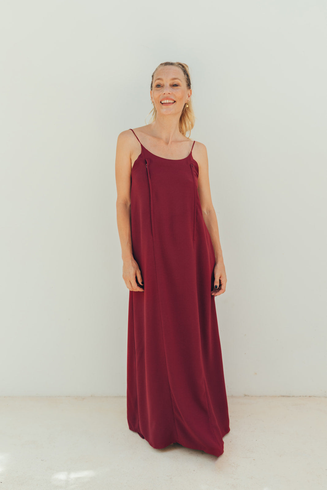 Stillkleid INDIA bordeaux