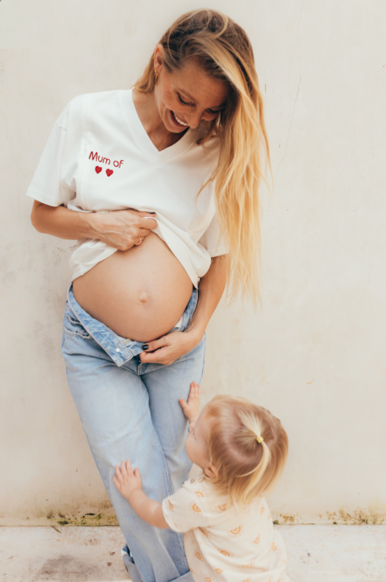 T-shirt d'allaitement V #MOMMY